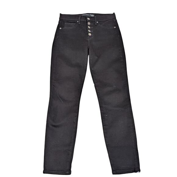 Veronica Beard Debbie Skinny High Rise Jeans Onyx Black Size 26/2 - Picture 1 of 11